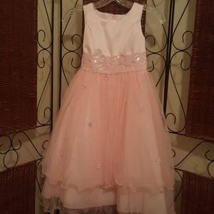 Girls 5-6 pink chiffon dress